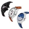 Multi-Color Premium Combo Analogue Watches for Men Pack of - 3
