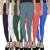 Women's Stylish Ankle-Length Leggings – Combo Pack Of 6